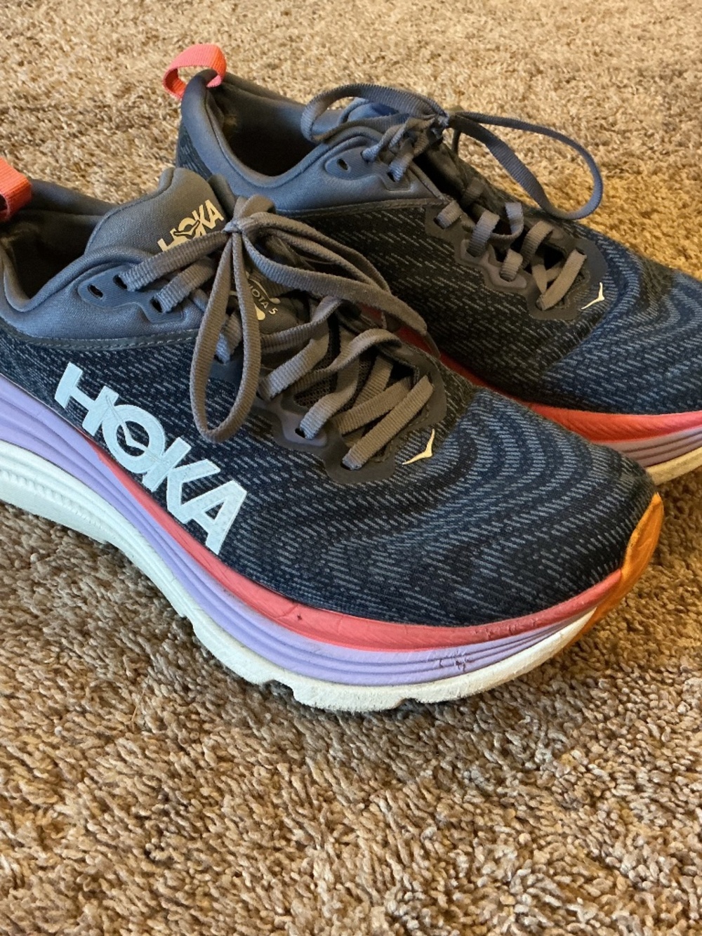 Hoka One One Gaviota 5 Running Shoes Womens Size 8D Used